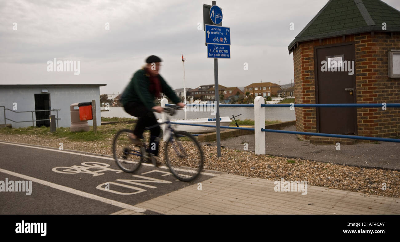 Mann Radfahren Radfahrer Stockfoto