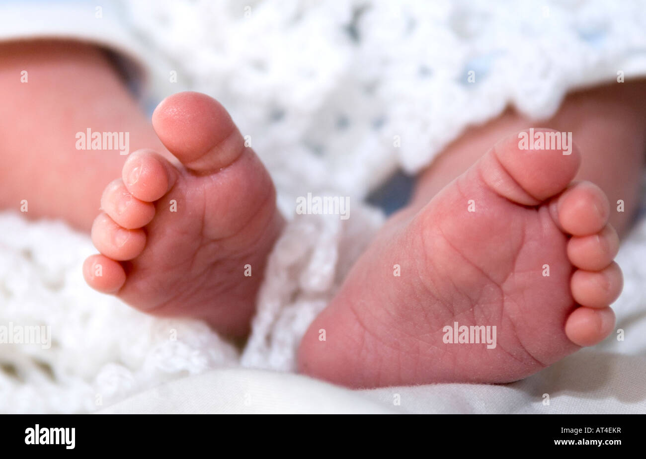 Baby-Füße Stockfoto