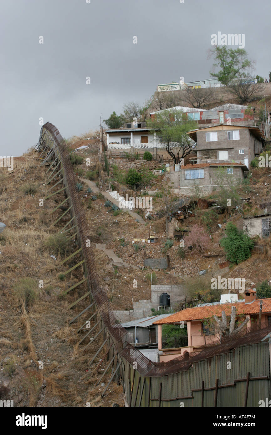 Nogales Grenze Zaun Mexiko Stockfoto