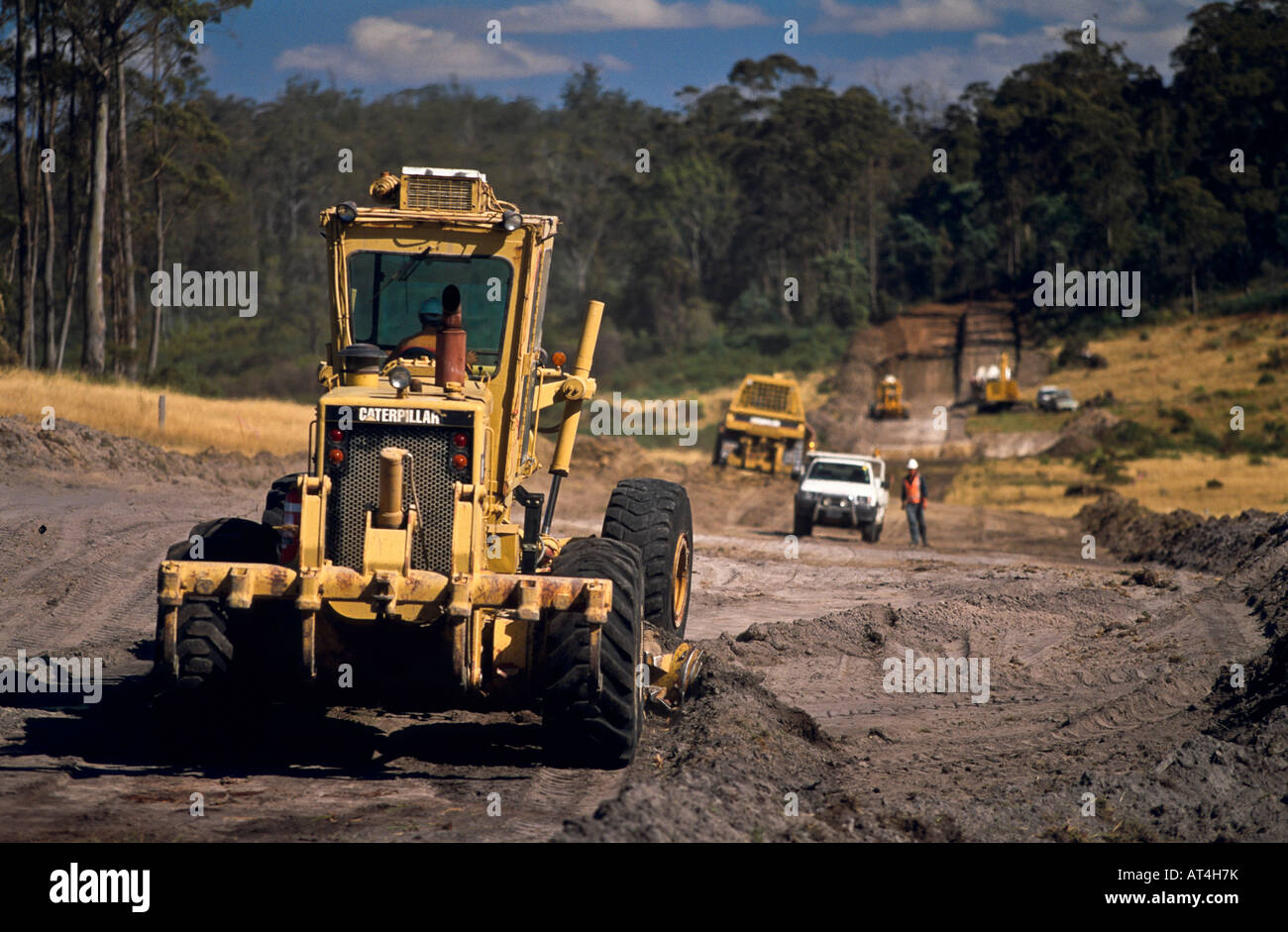Verlegung der Gasleitung, Tasmanien Stockfoto