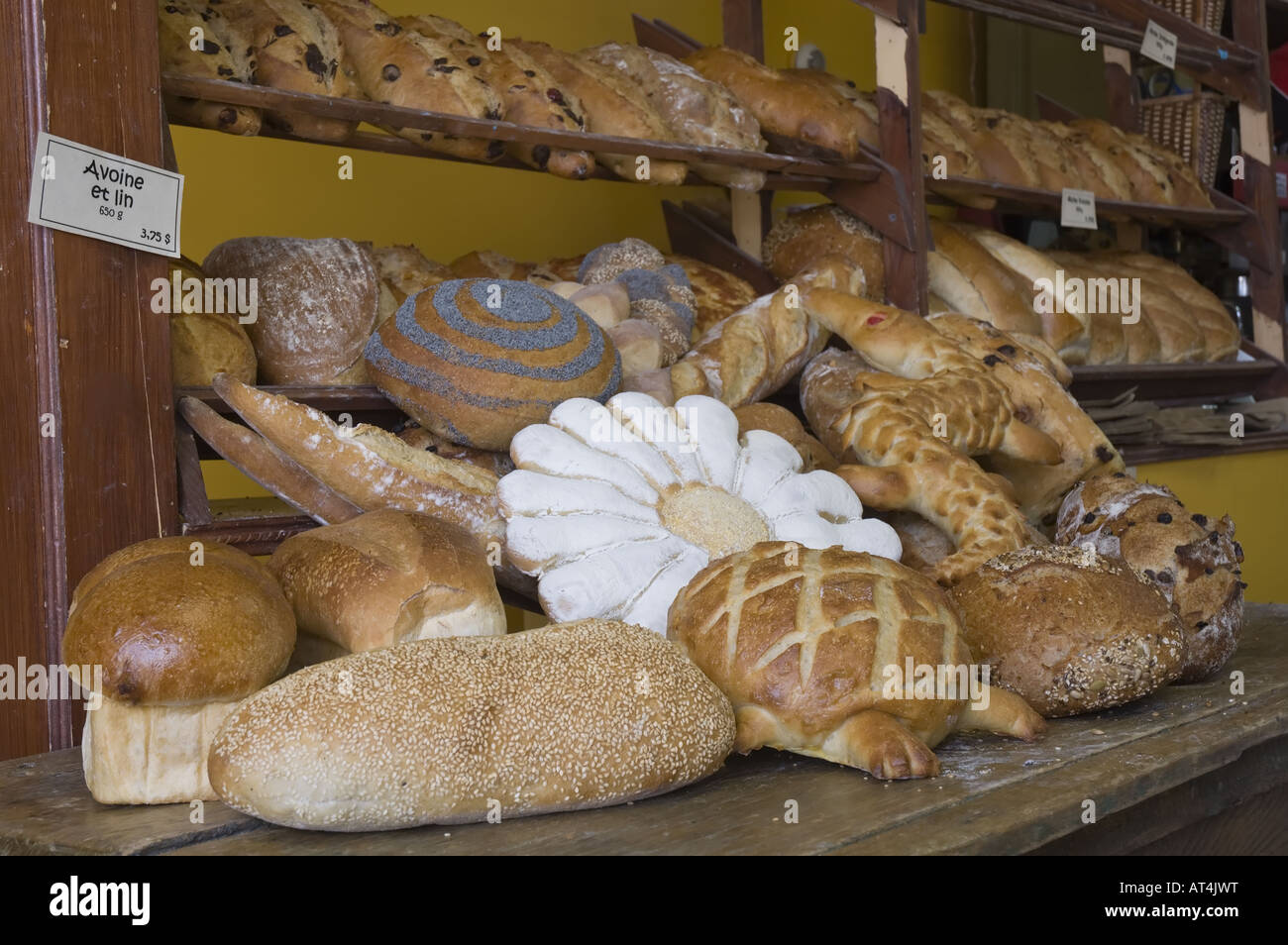 Rustikal-Brot-Sortiment Stockfoto