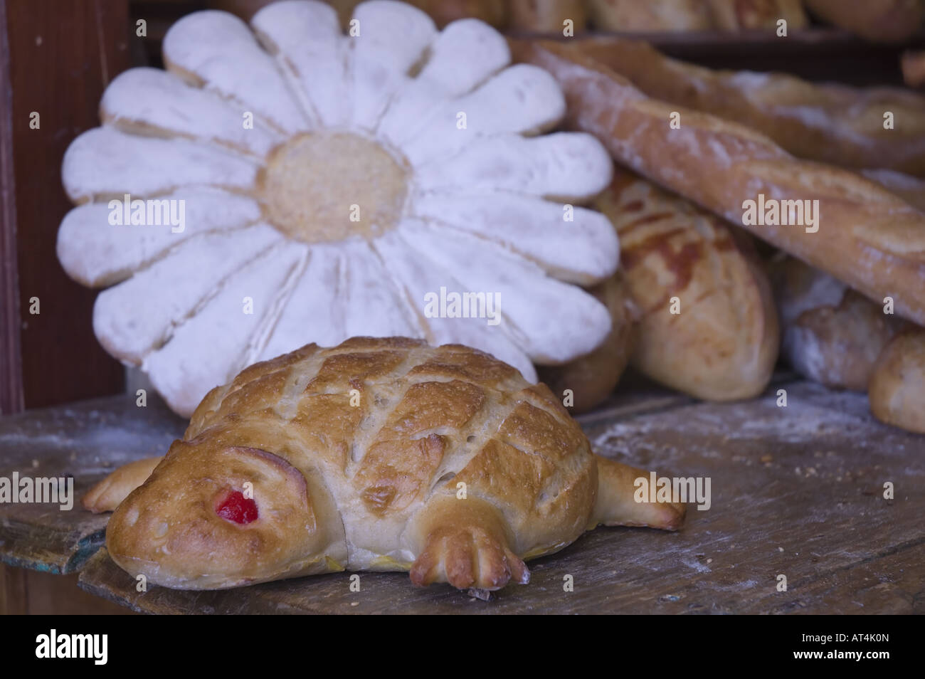 Französische Handwerker Brot Stockfoto