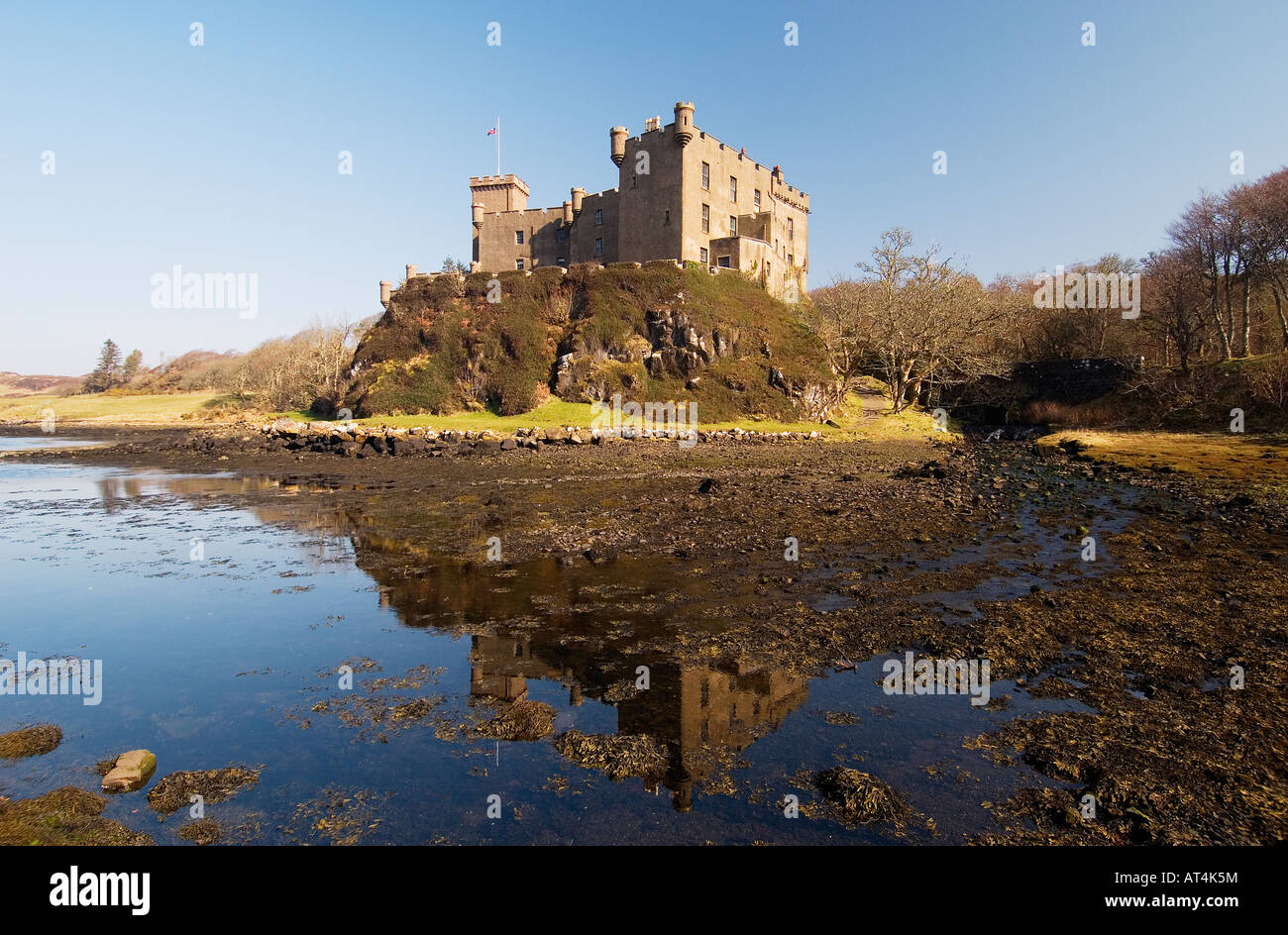 Dunvegan Castle auf der Inneren Hebriden Isle Of Skye. Alten Heimat des