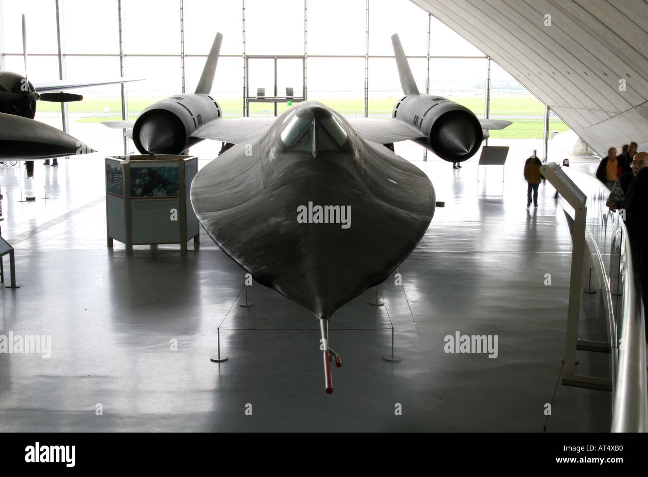 Lockheed SR-71A Blackbird Höhenlage Aufklärung Flugzeug, auf dem Display. Stockfoto