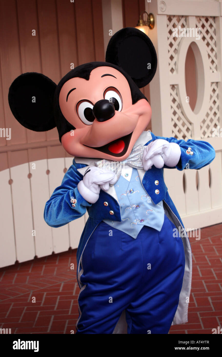 Mickey Mouse in Disneyland Kalifornien Stockfoto