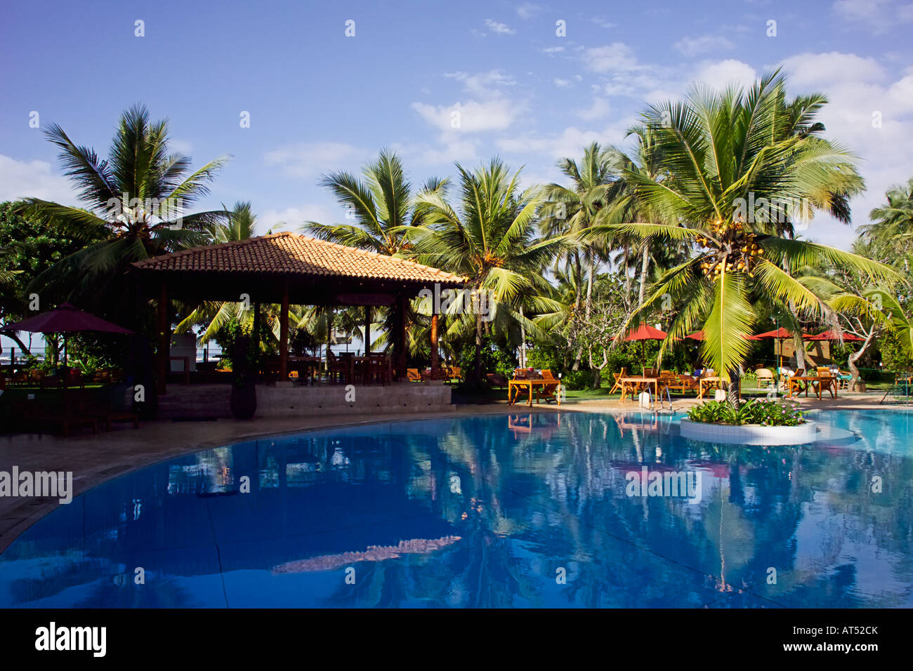 Schwimmbad Eden Spa Resort, Beruwela, Sri Lanka Stockfoto