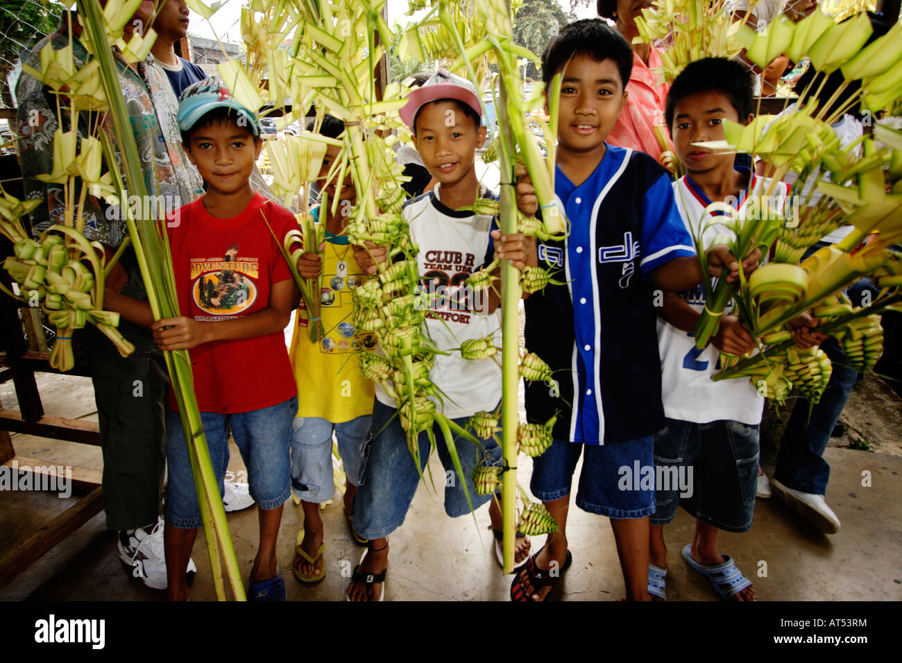 Palmsonntag in Lucban, Quezon. Stockfoto