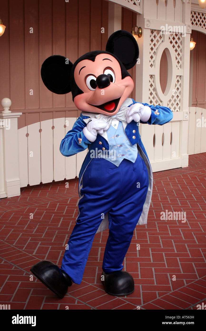 Mickey Mouse in Disneyland Kalifornien Stockfoto