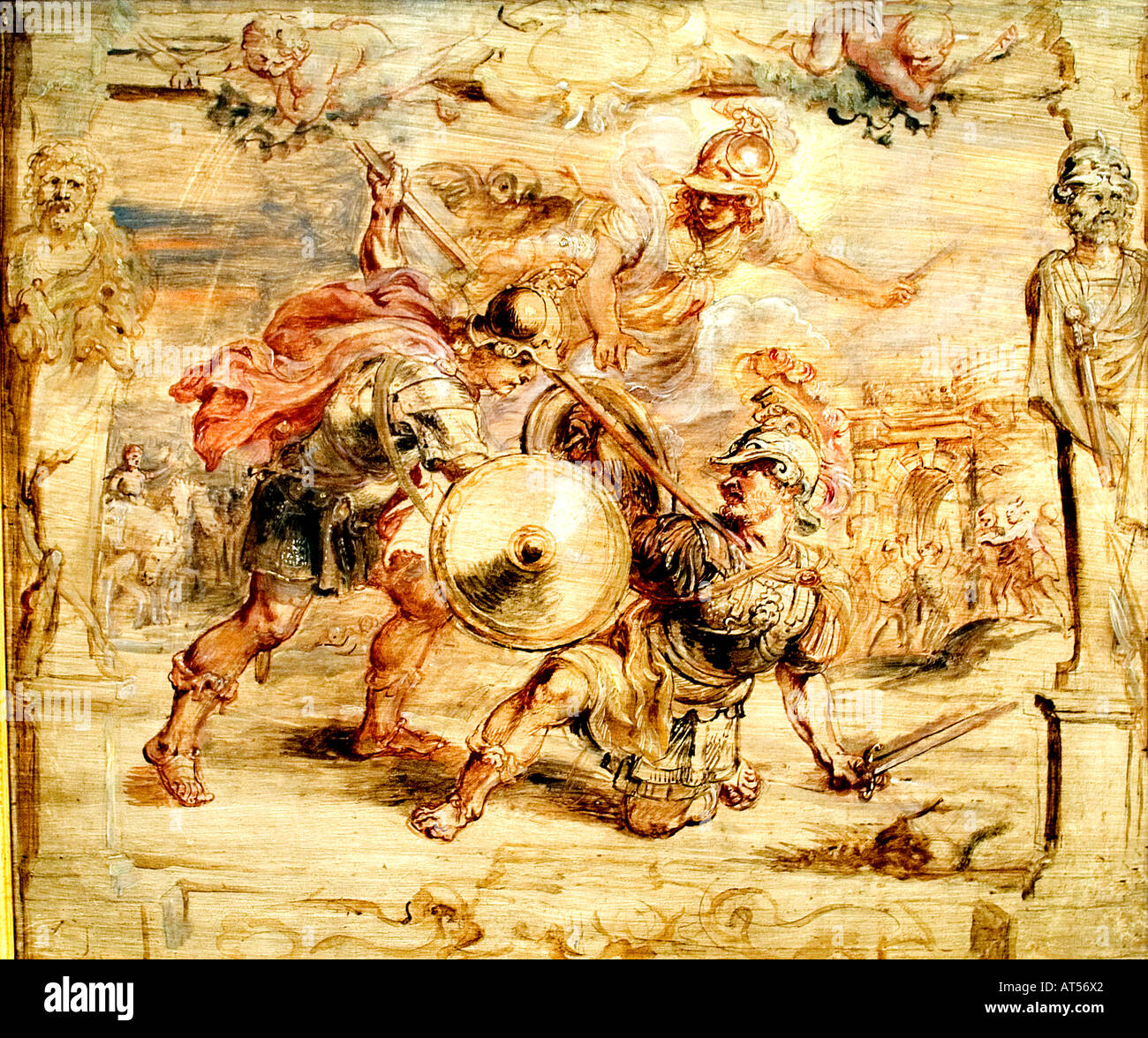 Achilles Und Die Schildkröte Achilles den Tod von Hector Peter Paul Rubens 1577-1640 flämischen