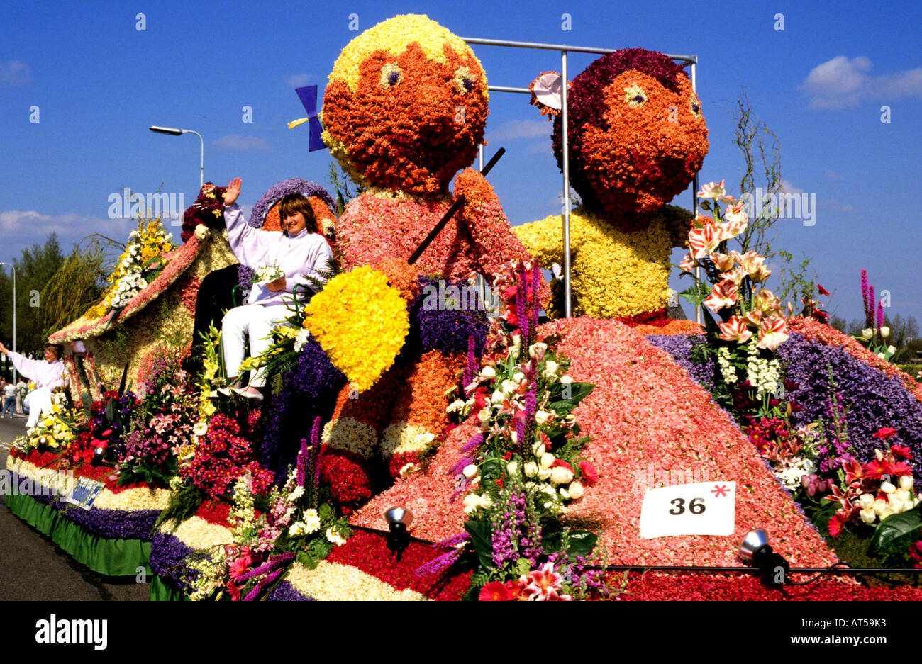 Keukenhof Lisse Sassenheim Blume Corso floral Prozession Festzug Parade Niederlande Holland Stockfoto