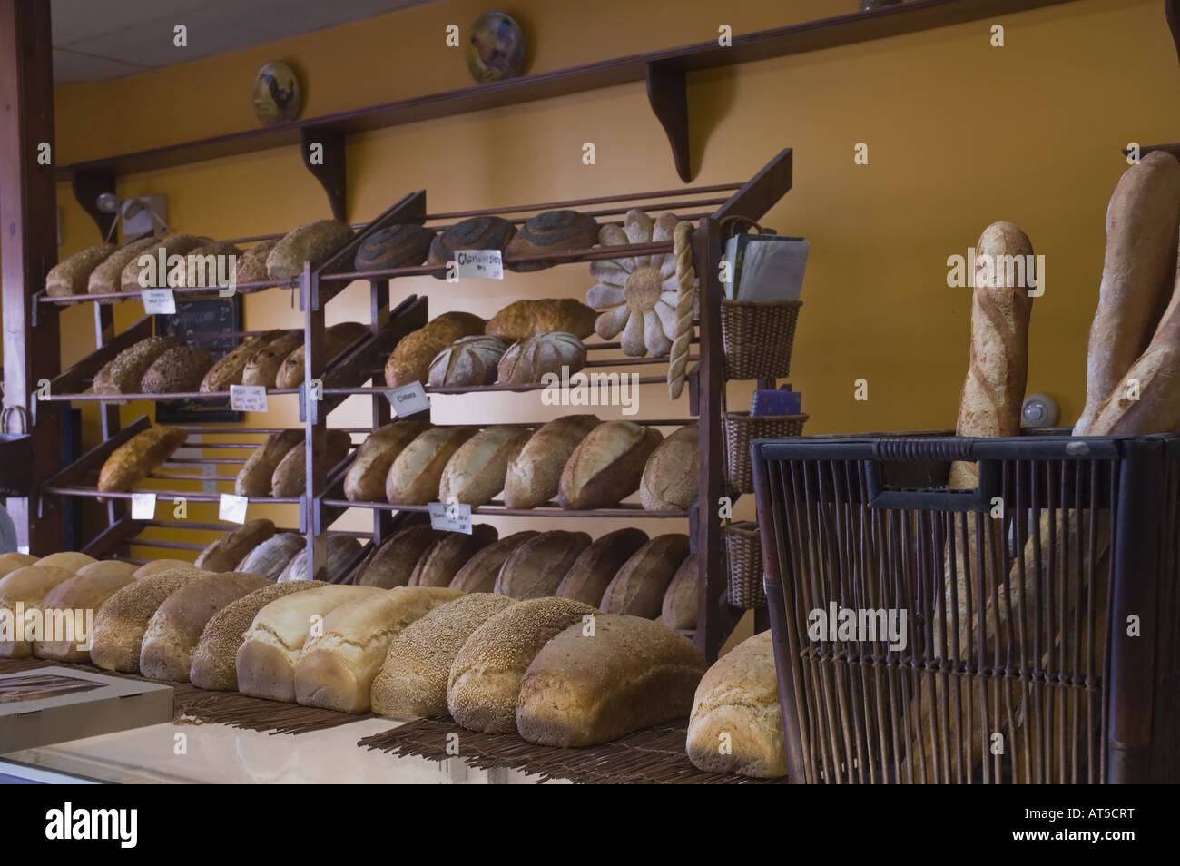 Eine kleine handwerkliche Bäckerei Stockfoto