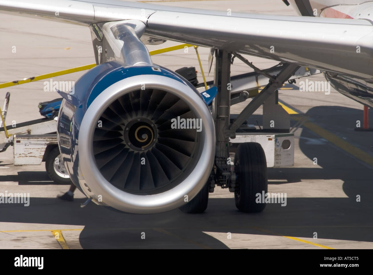 Flugzeugmotor Stockfoto