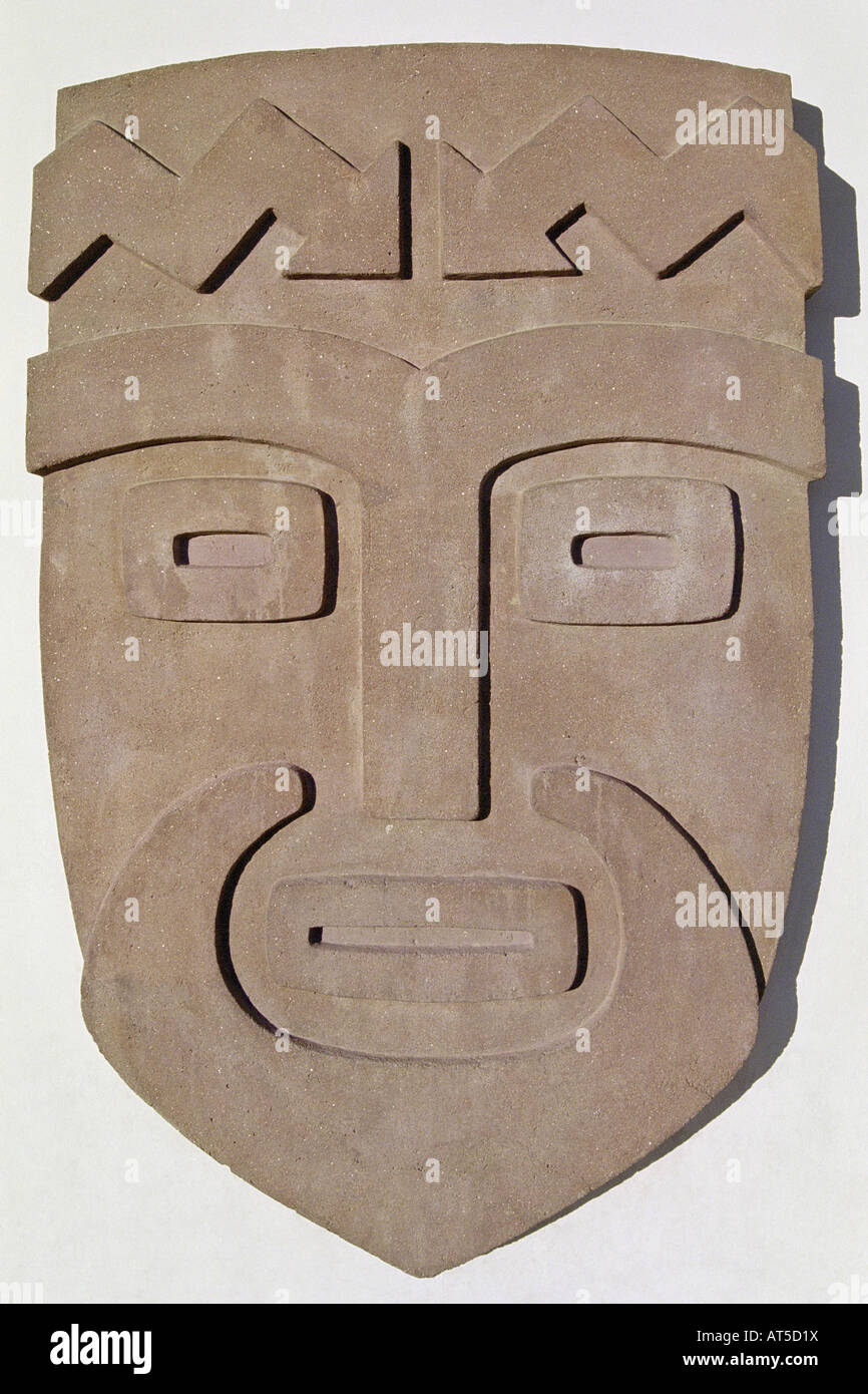 Geschnitzten Stein Maske im Kon-Tiki-Museum Oslo Norwegen Stockfoto Geschnitzten Stein Maske im Kon-Tiki-Museum Oslo Norwegen Stockfoto