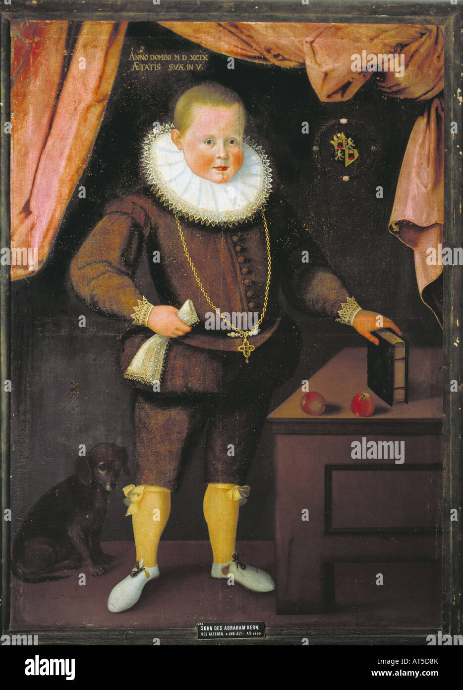 Bildende Kunst, Barock, Malerei, Sohn Abrahams Kern der Ältere, unbekannter Künstler, Öl auf Leinwand, 1599, Heimatmuseum Wasserburg am Inn,, Artist's Urheberrecht nicht gelöscht werden Stockfoto