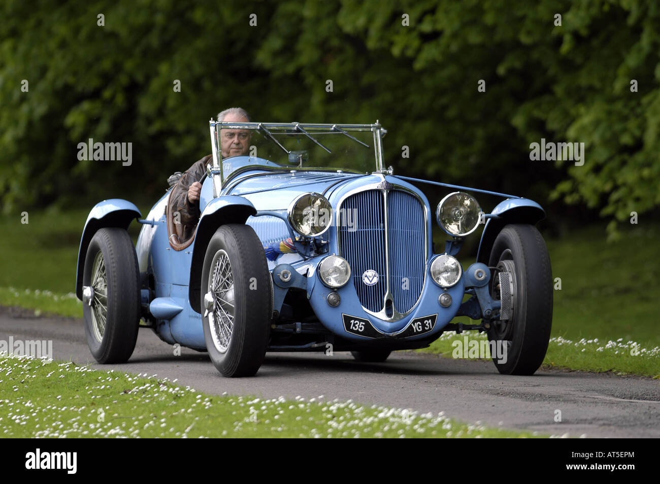 FRANZÖSISCHE OLDTIMER DELAHAYE LE MANS Stockfoto
