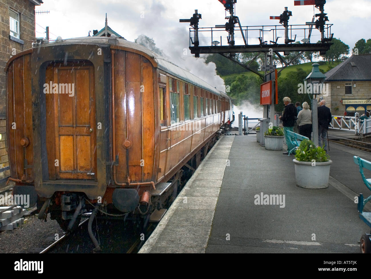 Steam Train Grosmont Stockfoto