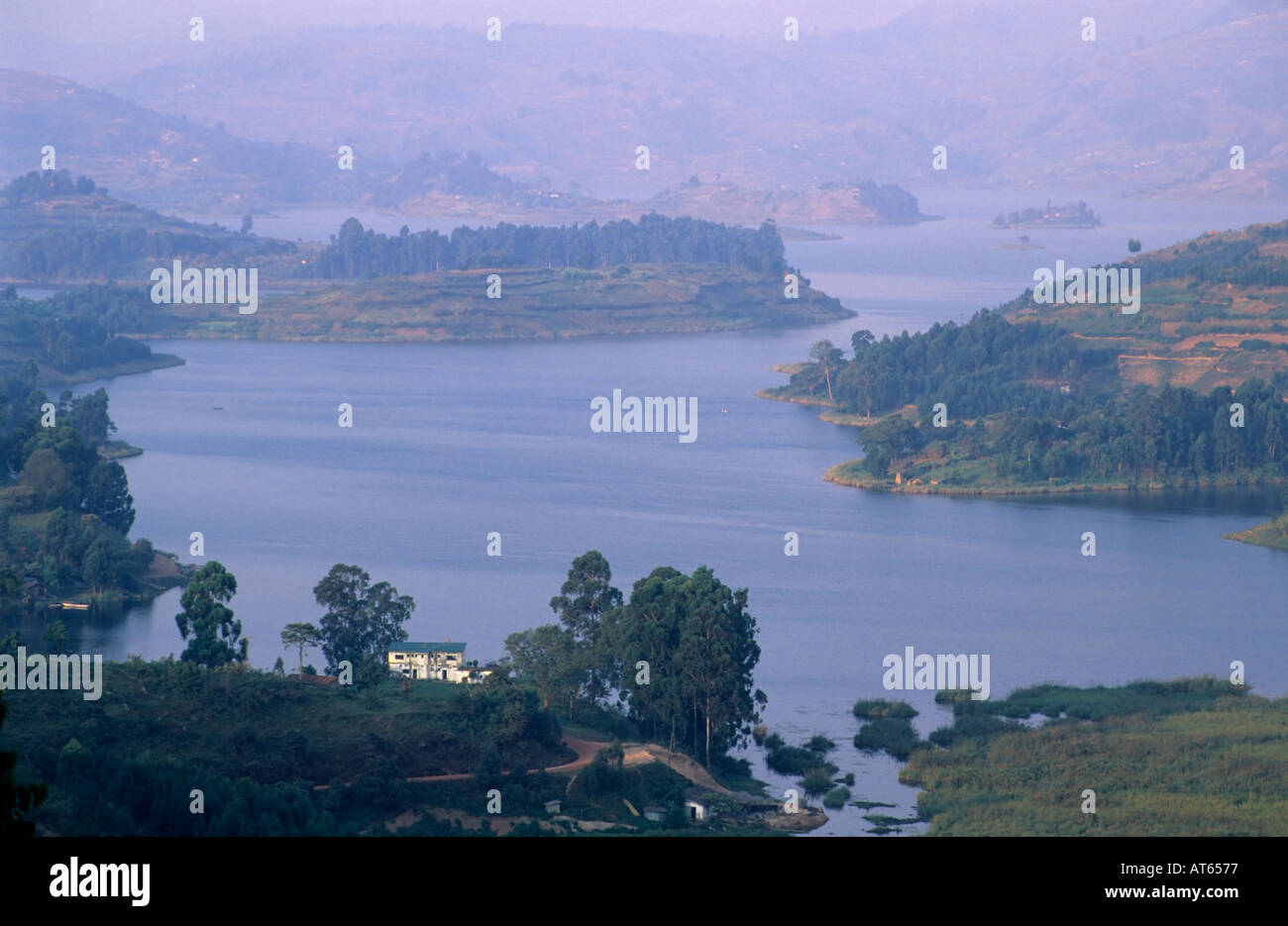 Lake Bunyonyi, Uganda Stockfoto