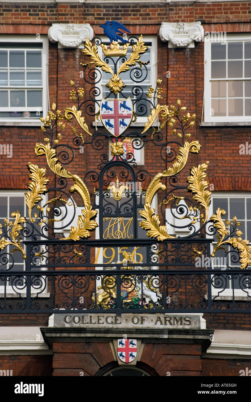 Londoner College Of Arms, das Repository Wappen und Pedigrees.London Stockfoto