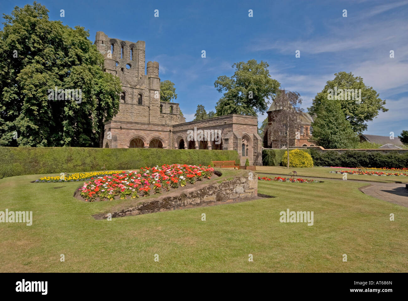 Kelso Abbey Kelso Scottish grenzt Stockfoto