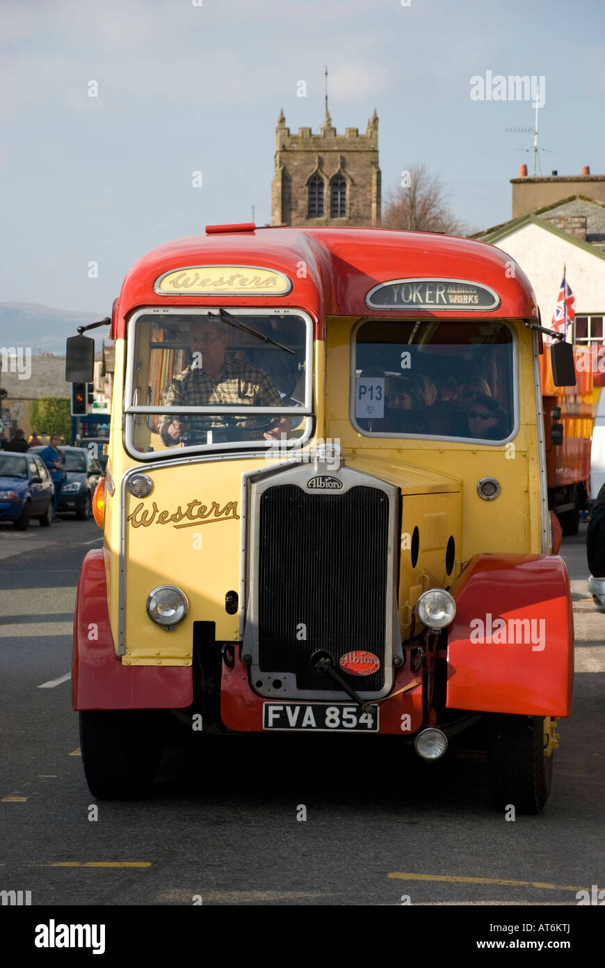 Oldtimer Bus Stockfoto