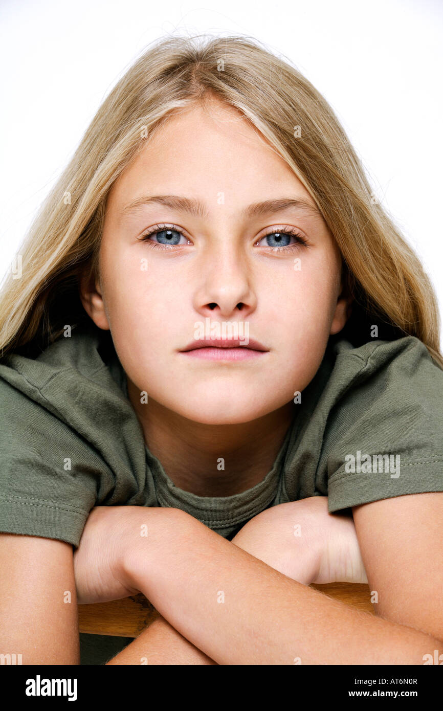 Porträt eines Mädchens (13-14) Stockfoto