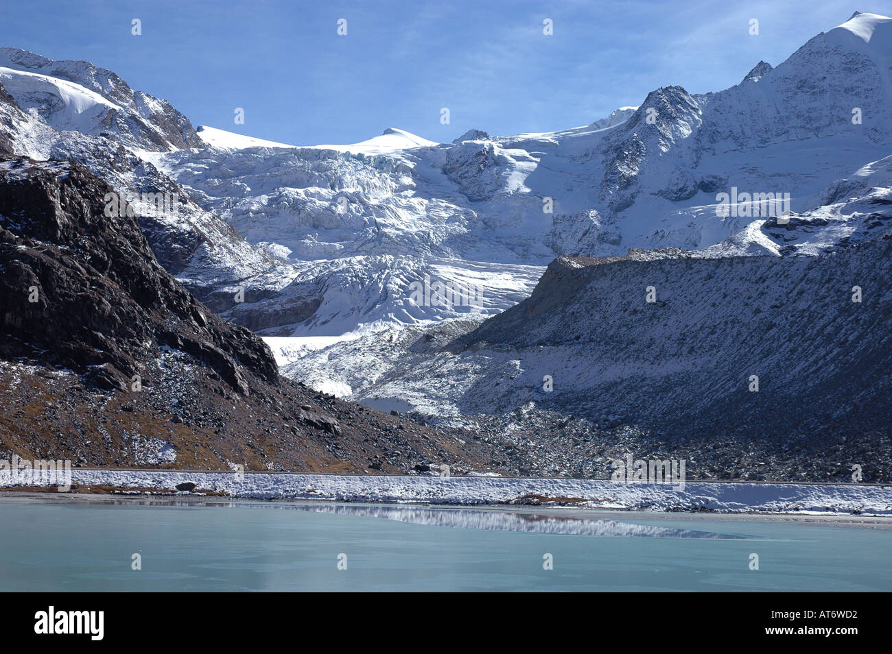 Moiry Gletscher Wallis oder Wallis Alpen der Schweiz Stockfoto