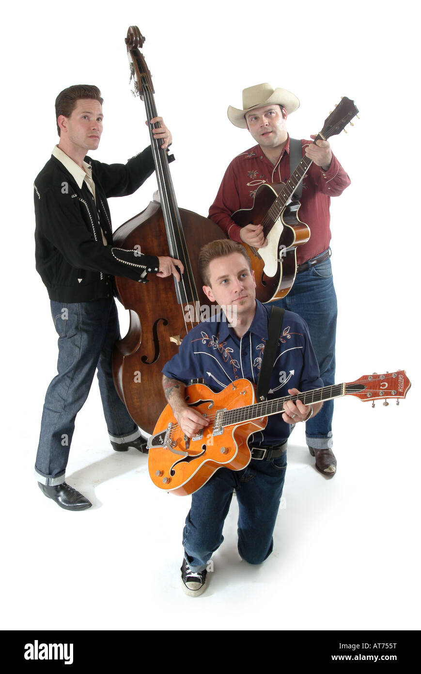 Retro, 50er Jahre, 50er Jahre, band, Gruppe, Rockabilly Stockfotografie