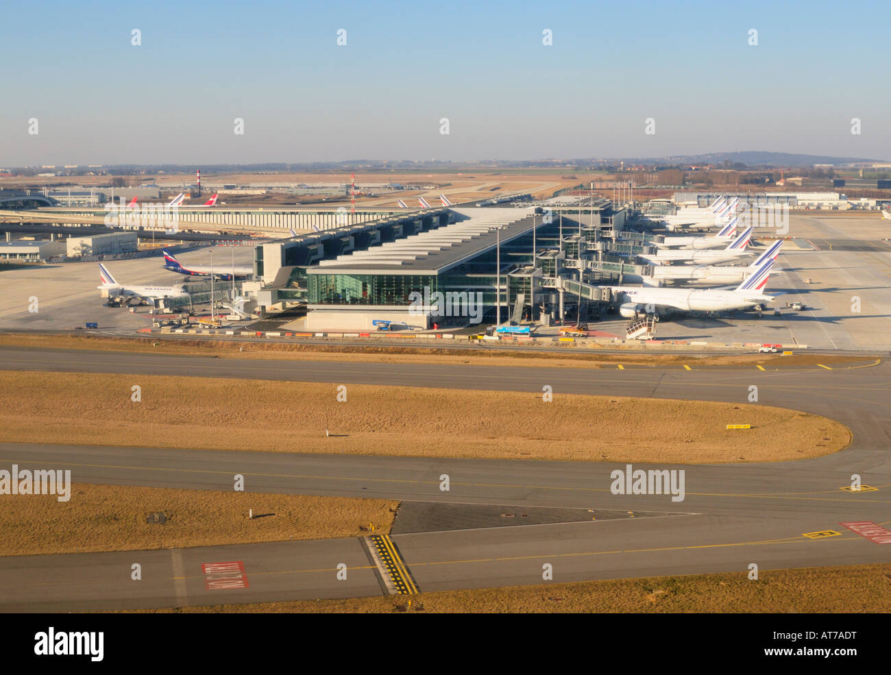 Flughafen Charles de Gaulle (CDG) Terminal 2E, Roissy FR Stockfoto