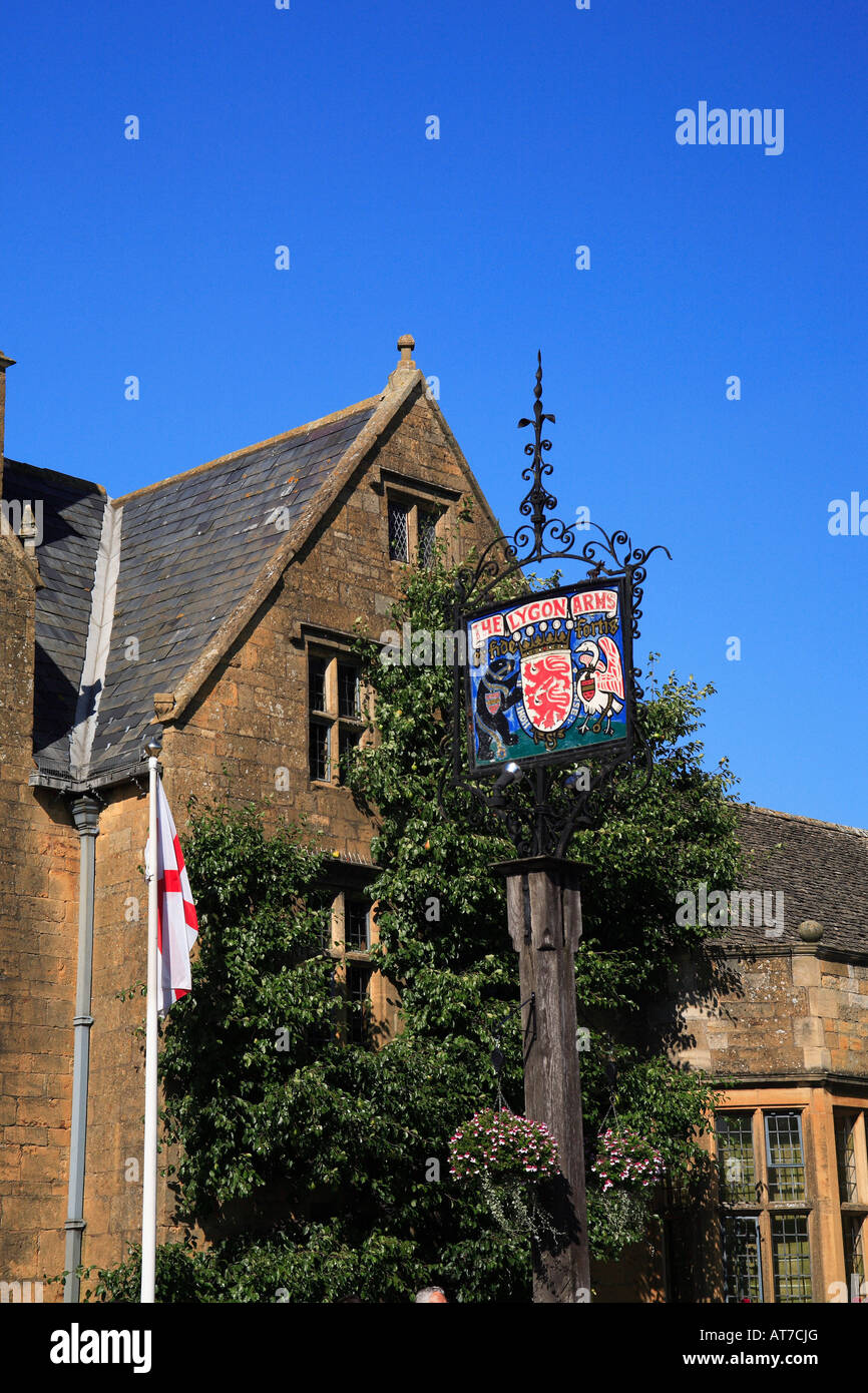 Die Lygon Arms Hotel Broadway Cotswolds England Stockfoto