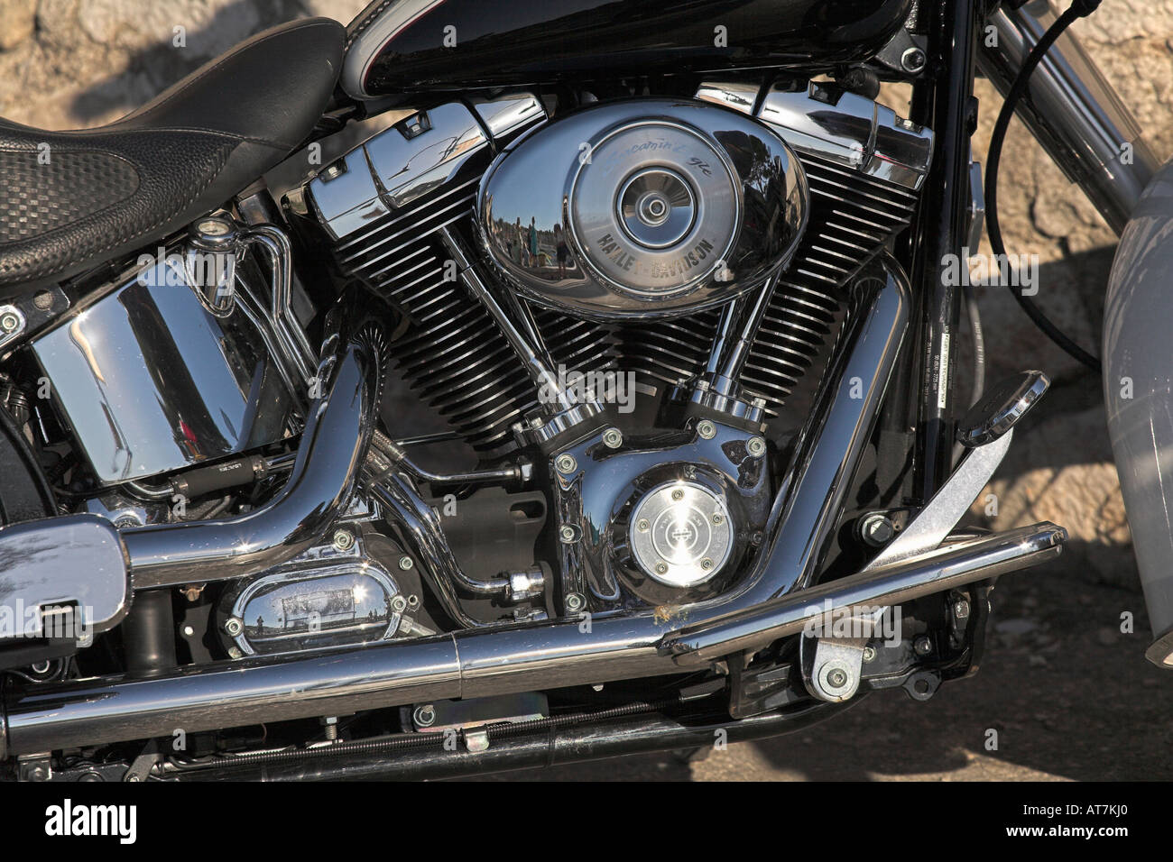Stock Foto von Harley Davidson Motorrad Stockfoto