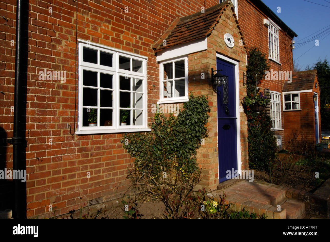 malerische aus rotem Backstein Olde Worlde Landhaus in Chalfont St Giles buckinghamshire Stockfoto