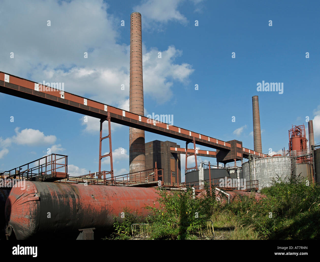 Alte Industrieanlagen im Bereich des Unesco Welt Kulturerbe Website Bergwerk Zeche Zeche Zollverein in Essen Stockfoto