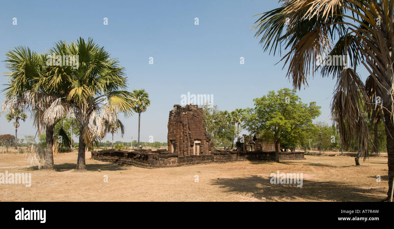 Prasat Nang Ram Khmer 11. Jahrhunderts Ruinen im Isan-Nord-Ost-Thailand Stockfoto
