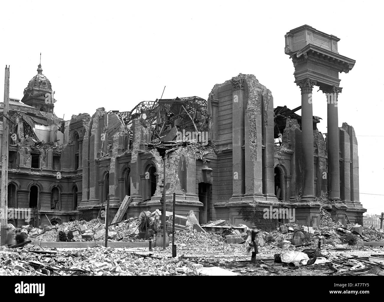 San Francisco Oper nach dem Erdbeben 1906 Stockfoto