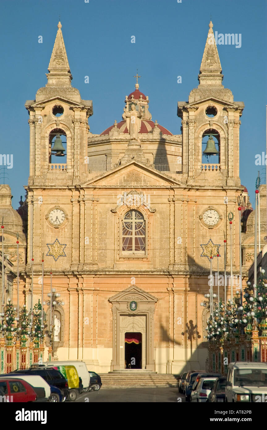 Pfarrei Kirche von St Catherine Jungfrau und Märtyrerin Zurrieq Malta Stockfoto