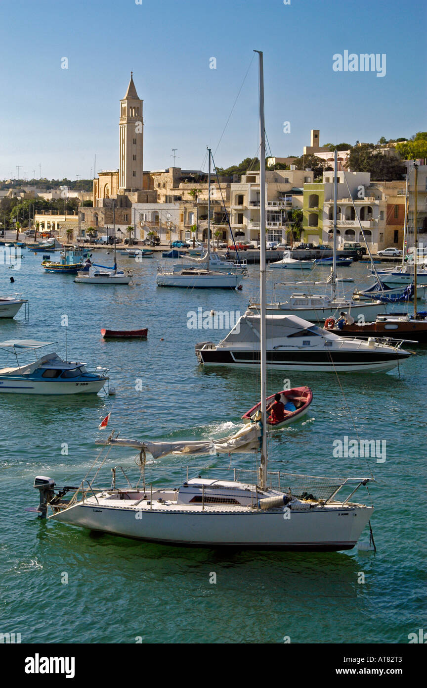 Marsaskala Hafen Malta Stockfoto