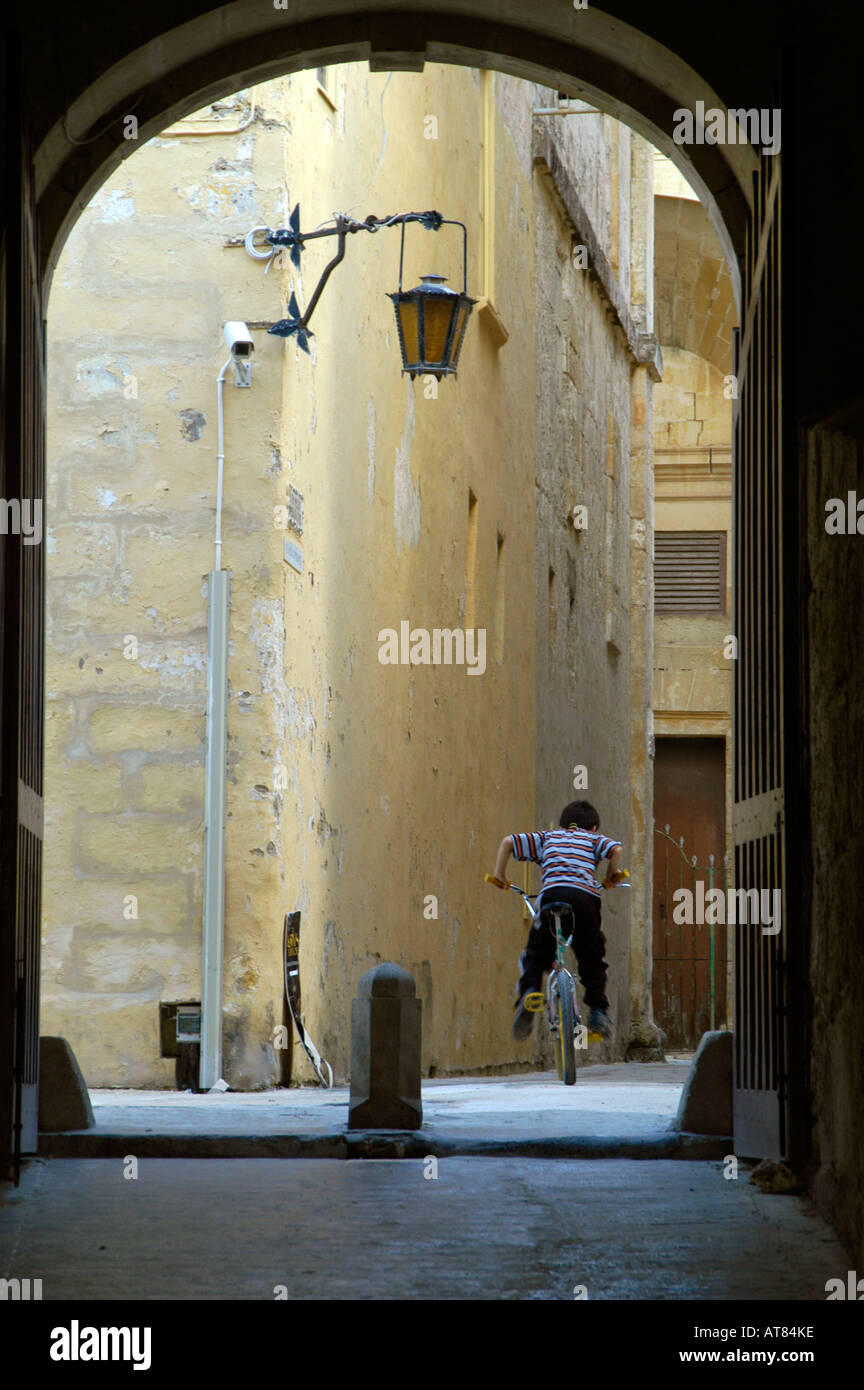 Stille Stadt Mdina Malta Stockfoto