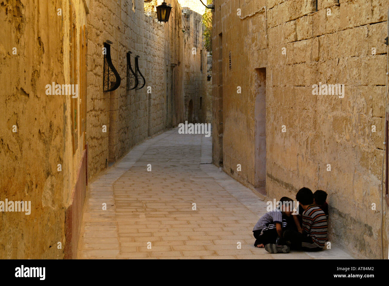 Stille Stadt Mdina Malta Stockfoto