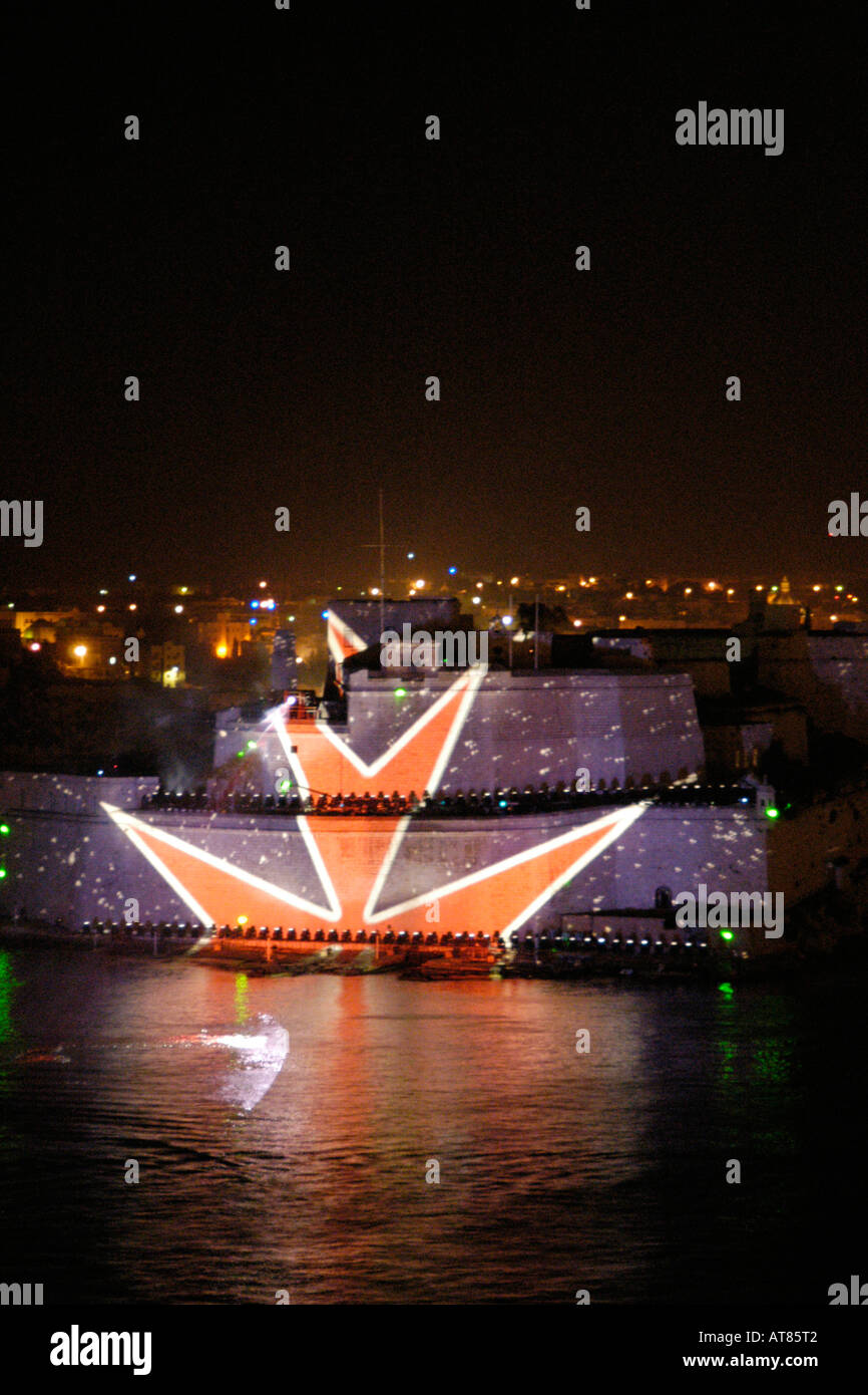 Feier Malta wird Mitglied der Europäischen Union Valletta Stockfoto