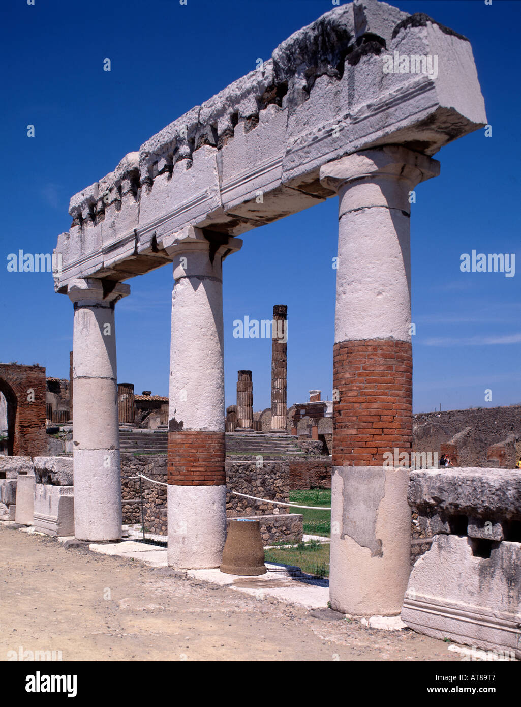 Die Forum-Pompeji-Kampanien-Italien Stockfoto