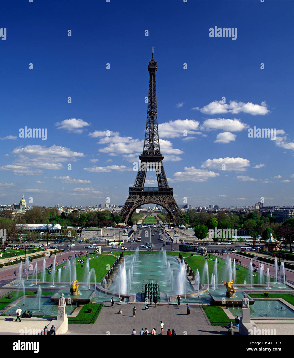 Europa Frankreich Paris Eiffelturm Stockfoto