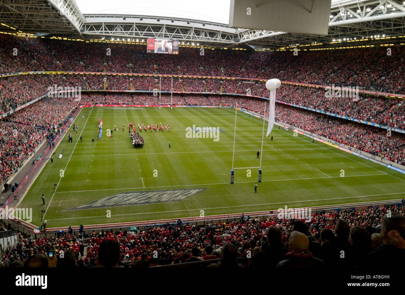 Wales V Italien Rugby Six Nations Match Stockfoto