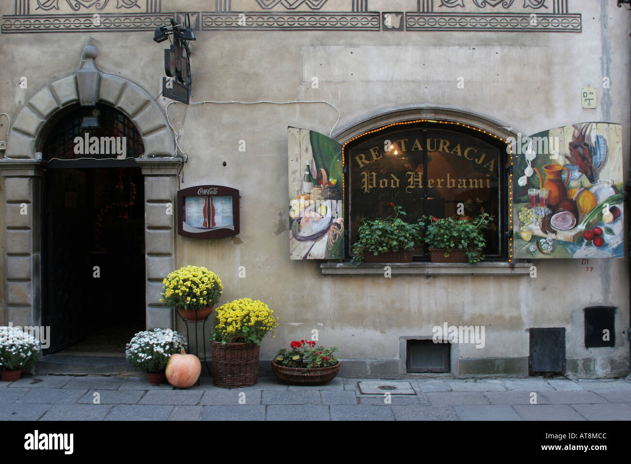 Restaurant und Tee Zimmer in Warschau Polen Stockfoto