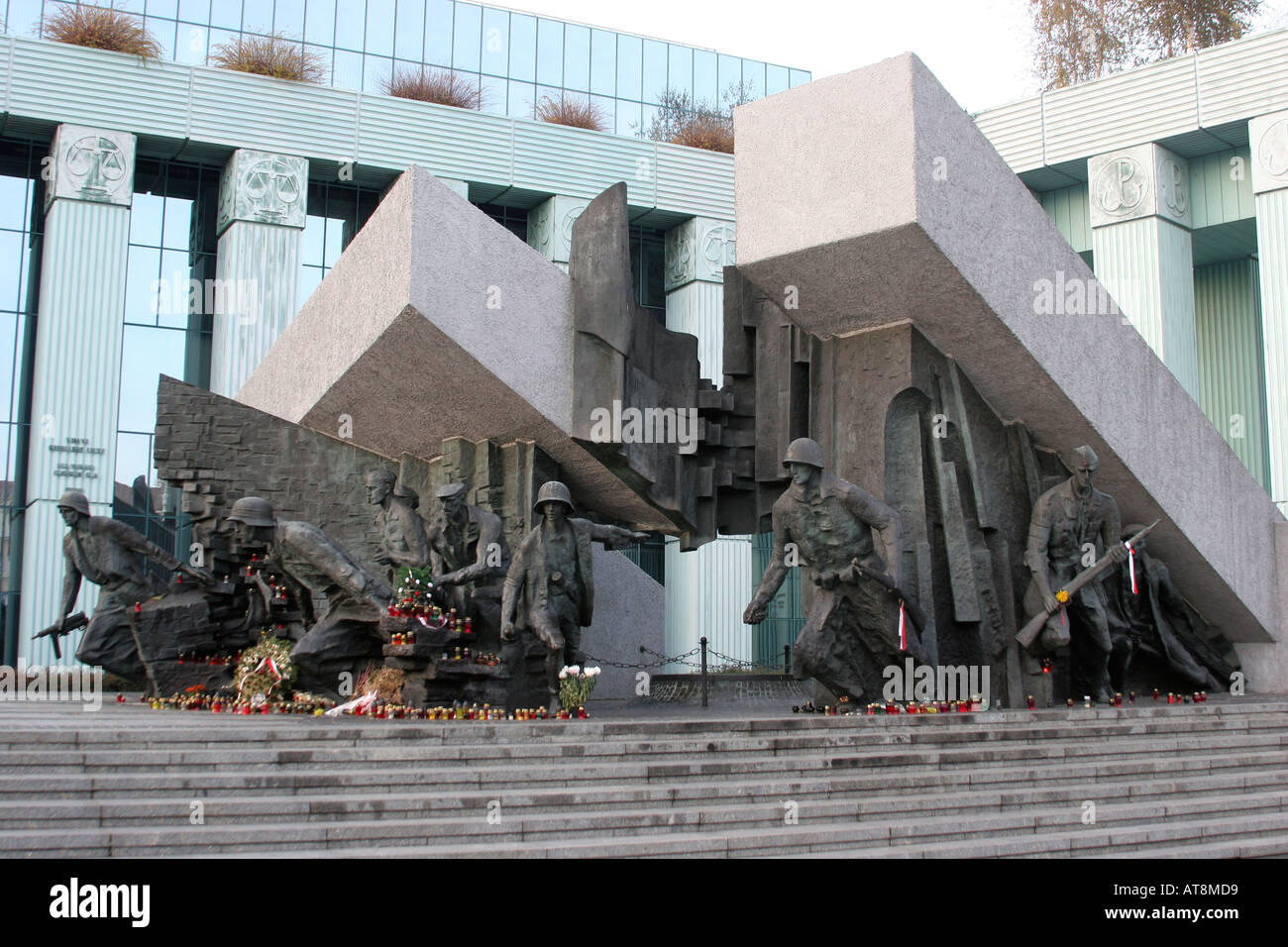 Denkmal des Warschauer Aufstandes Stockfoto
