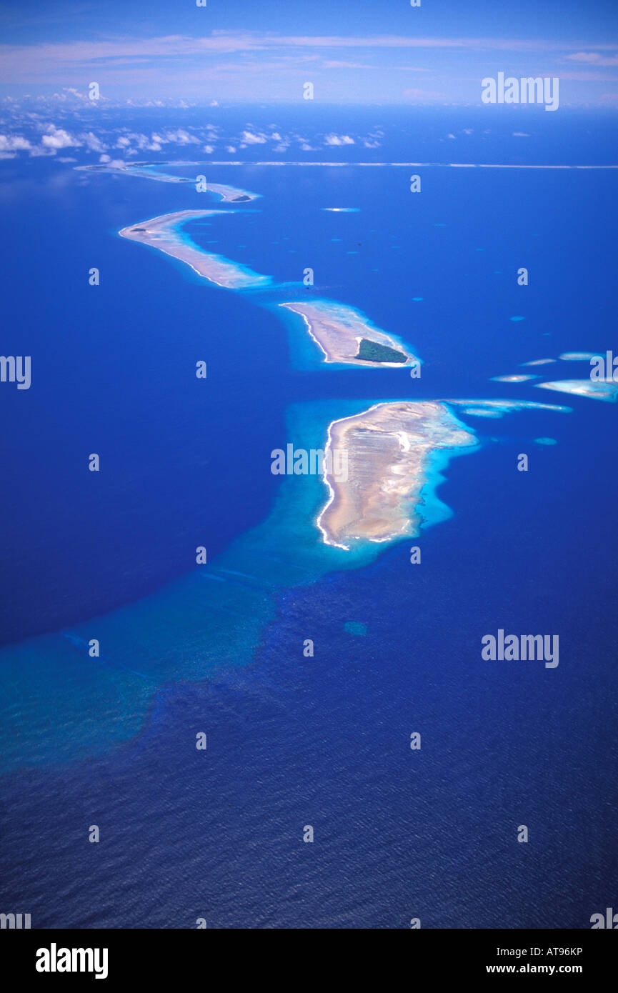 Luftaufnahme des Bikini-Atoll-Inseln, Teil von den Marshall-Inseln im  Südpazifik Stockfotografie - Alamy