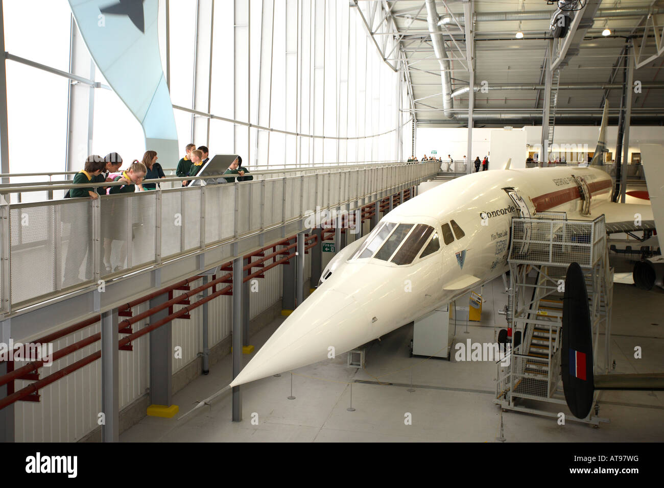 Concorde im Luftraum, Imperial War Museum Duxford ausgestellt ...