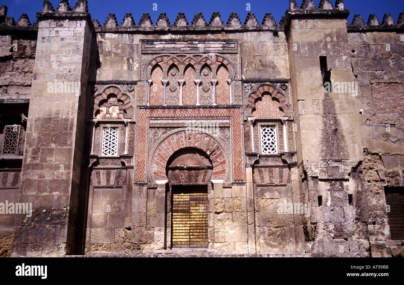 Einer der Eingänge zu der Mezquita von Cordoba, Spanien Stockfoto