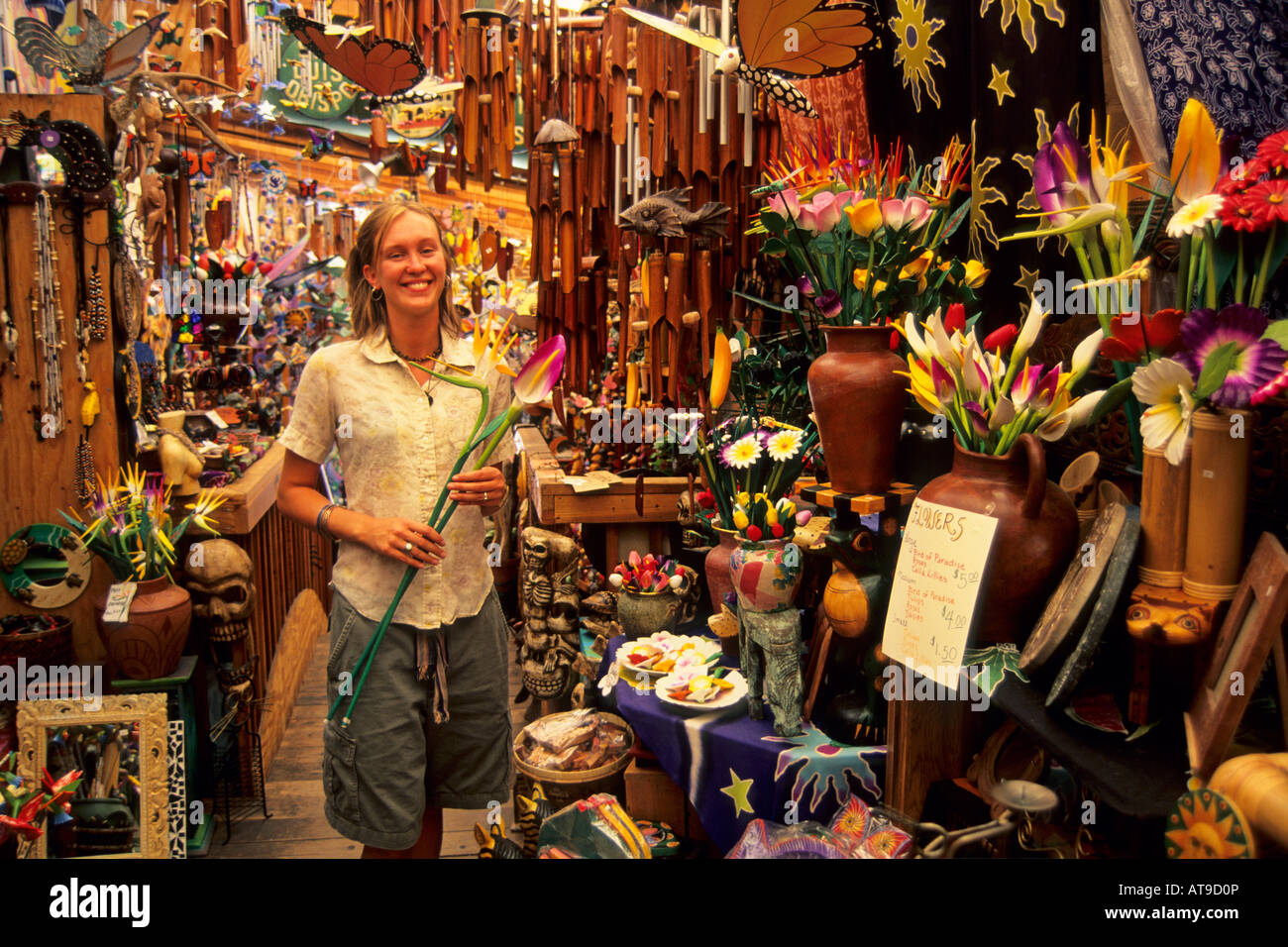 Kunst Sol Garden Galerie Geschenk-Shop in der Nähe von Mission Plaza Downtown San Luis Obispo CALIFORNIA Stockfotografie