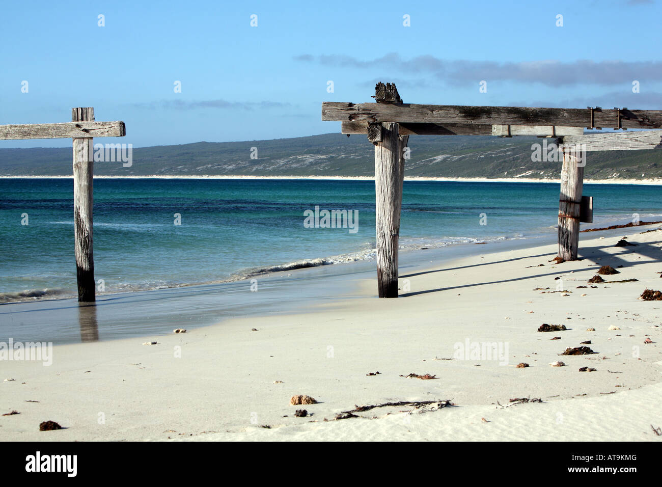 Strand und Küste an der Hamelin Bay in Südwestaustralien. Hamelin Bay ist ein beliebtes Touristenziel und Campinggebiet in Western Australia WA Stockfoto