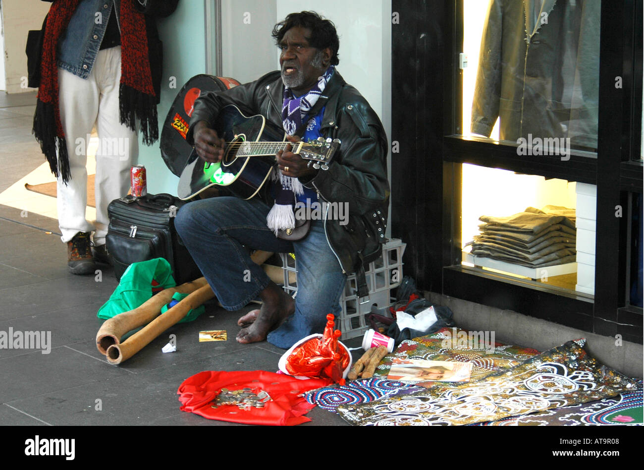 Straßenmusiker Stockfoto